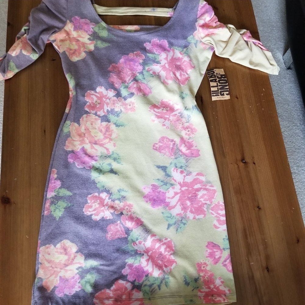 Billabong Designer's Closet Floral Bodycon Dress